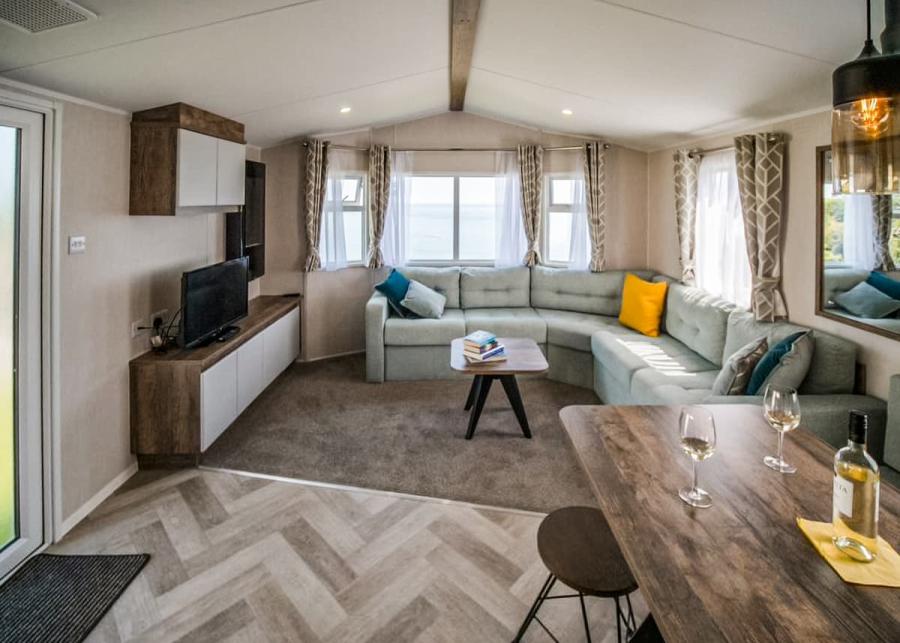 luxury static caravans at Leonards Cove Holiday Park in Dartmouth