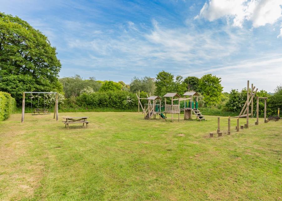 adventure play area at meadow lakes holiday park cornwall
