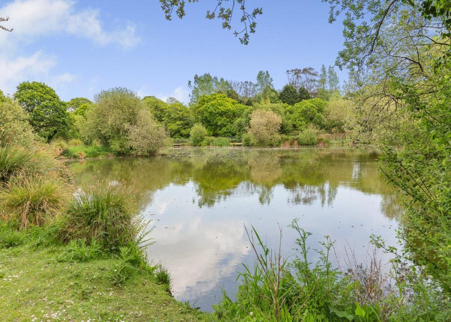 fishing lake near st austell cornwall
