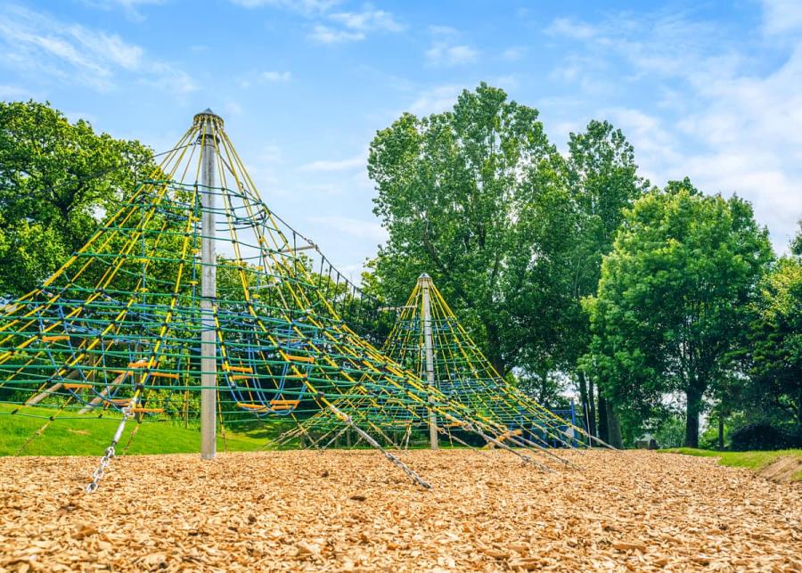 outdoor adventure playground at Newlands Holiday Park