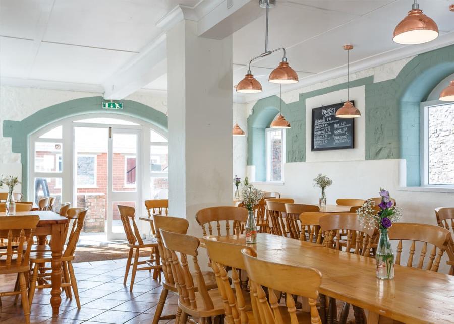 the restauraant at Primley Meadow Holiday Park