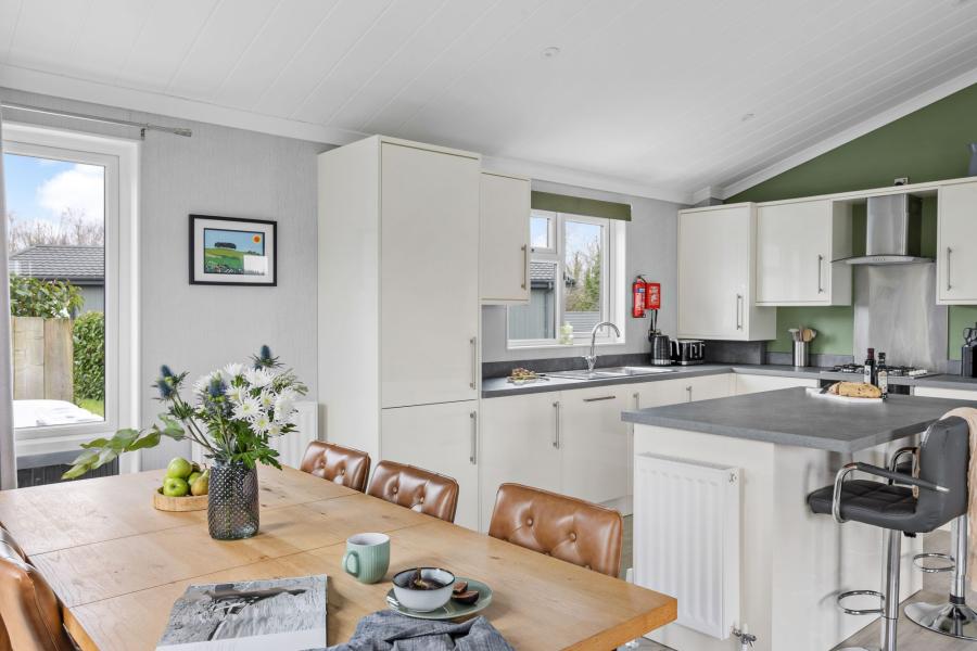 modern open plan living in luxury lodges devon