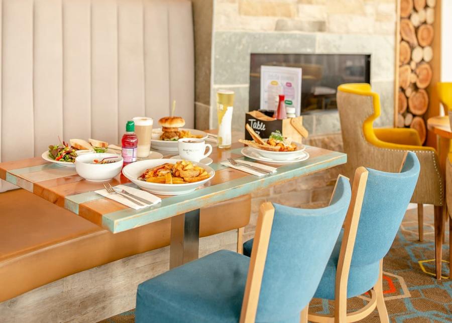 restaurant at sandymouth holiday resort cornwall