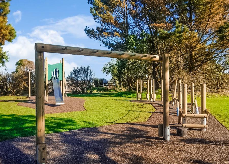adventure playground at silver sands holiday park cornwall
