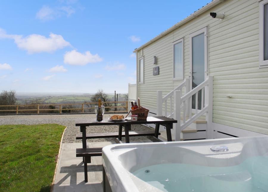 caravans with hot tubs in Callington, Cornwall at Tamar View Holiday Park