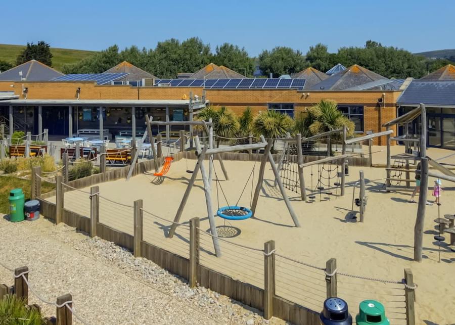 large childrens play area at bowleaze holiday park and spa