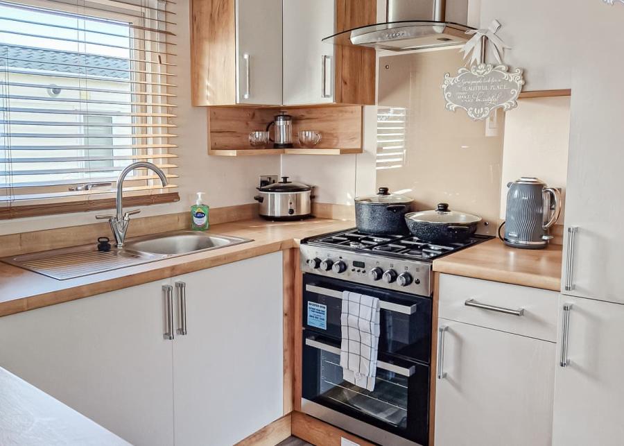 kitchen at brightlingsea holiday park 