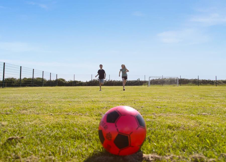 football and activities at chesil beach holiday park