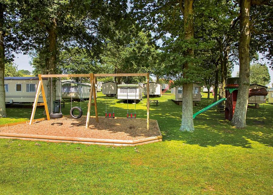 swings at cheverton copse holiday park