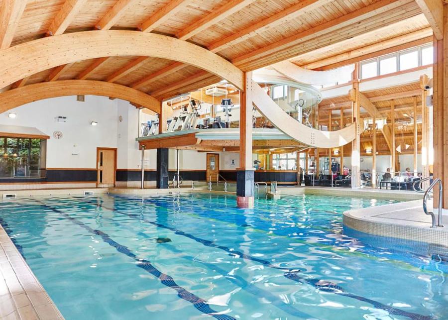 indoor swimming pool at darwins forest lodge park near matlock