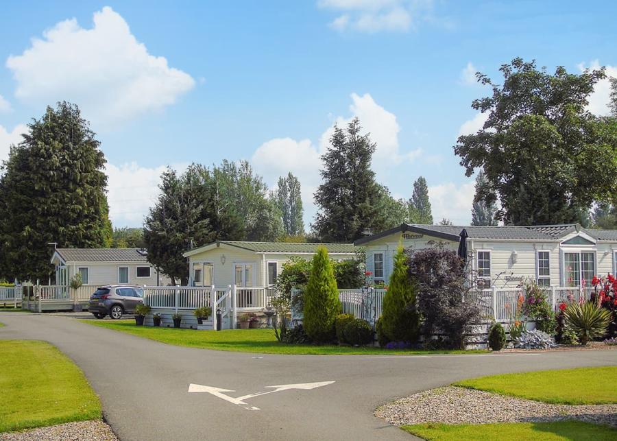 luxury caravans with private decking chester