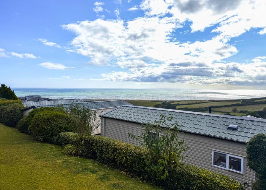 sea views at gorselands caravan park in dorset