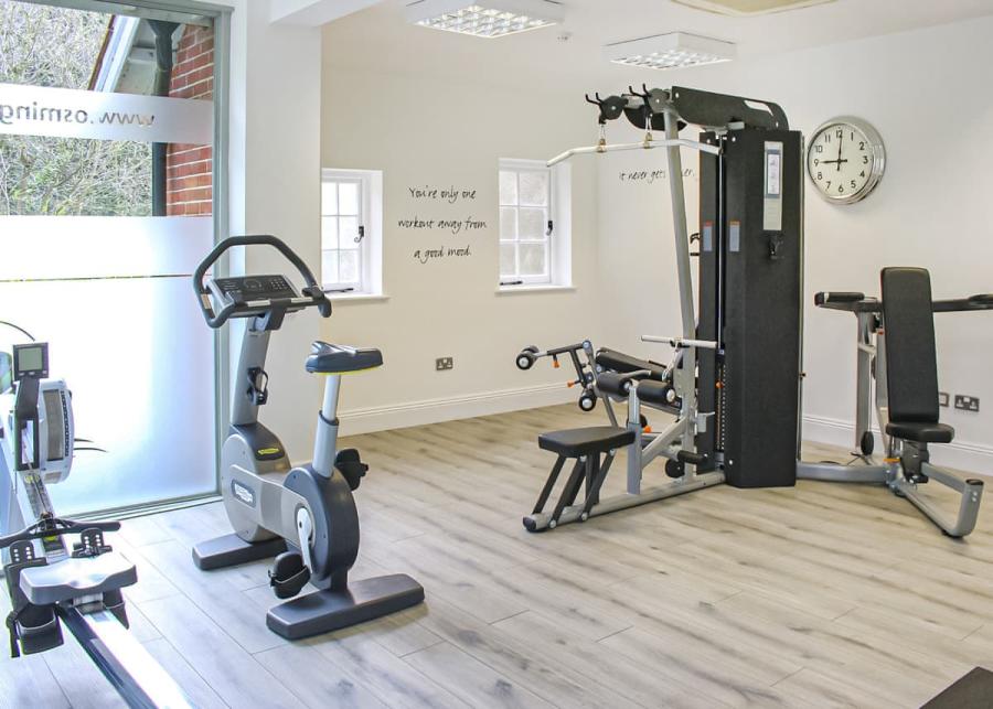 gym at osmington mills lodge park