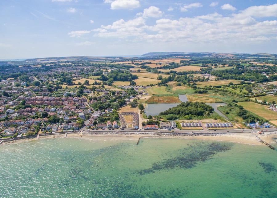 beach close by at saltern village isle of wight 