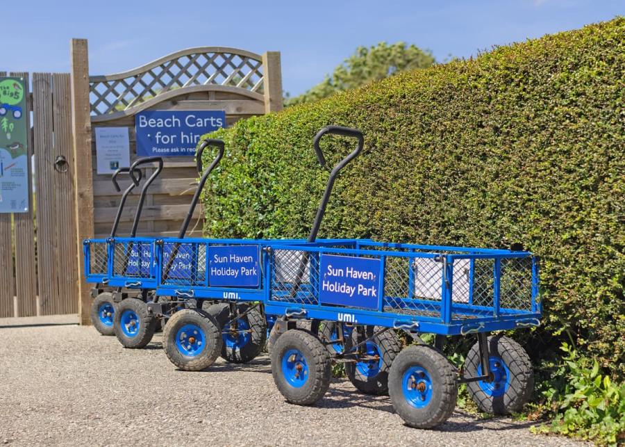 sun haven holiday park near Mawgan Porth beach