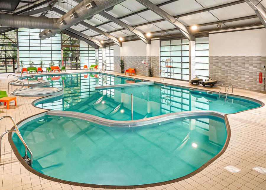 indoor pool at whitemead forest park in gloucestershire