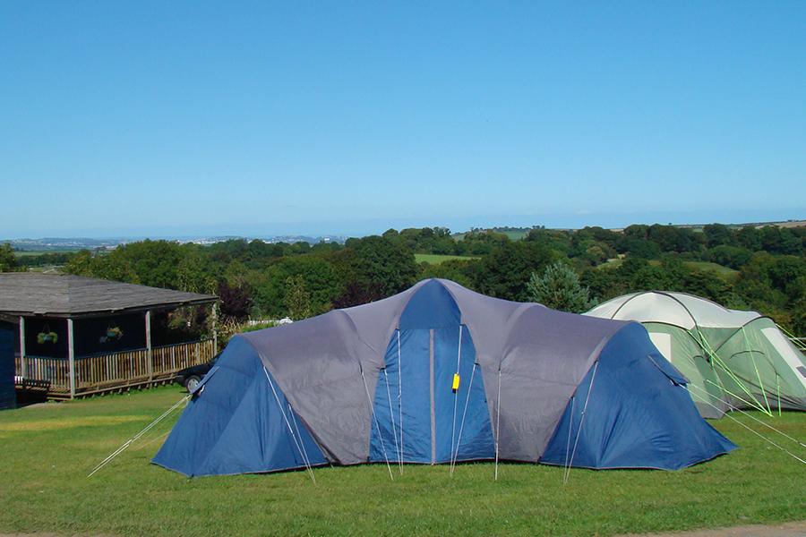 camping park in Dartmouth, Devon