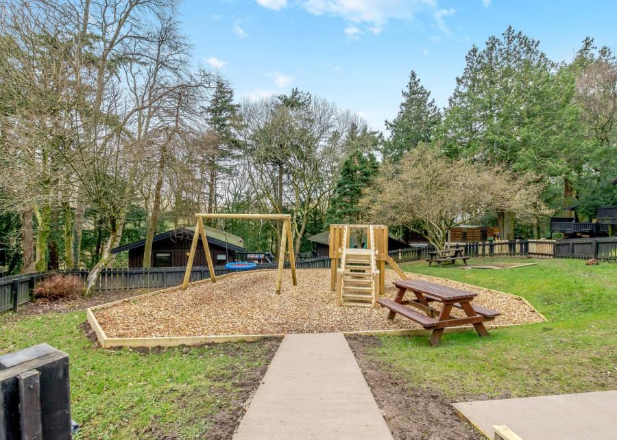 play area at brockwood hall lodges in cumbria