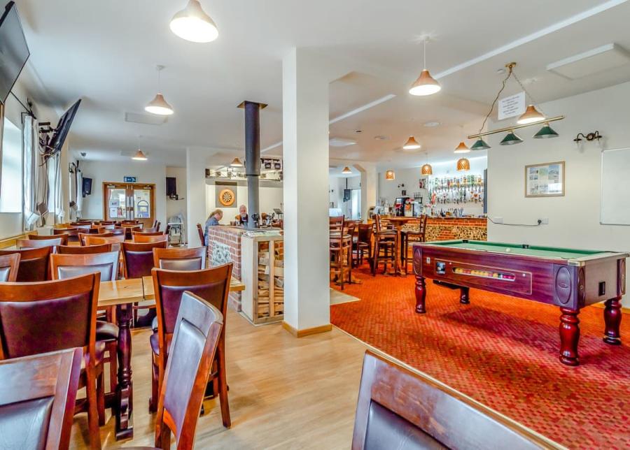 restaurant at castaways beach resort near bacton-on-sea