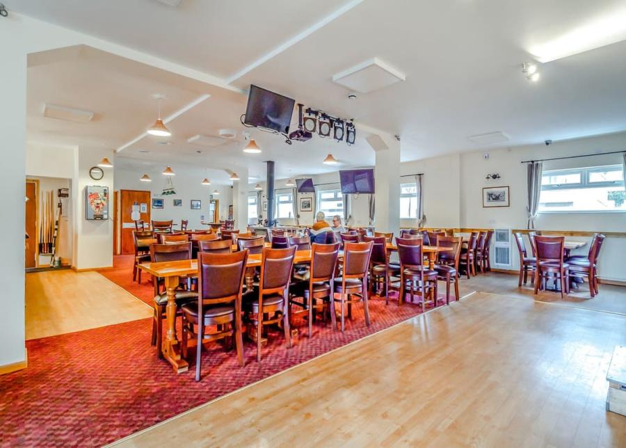 bar and restaurant at castaways beach resort near bacton-on-sea