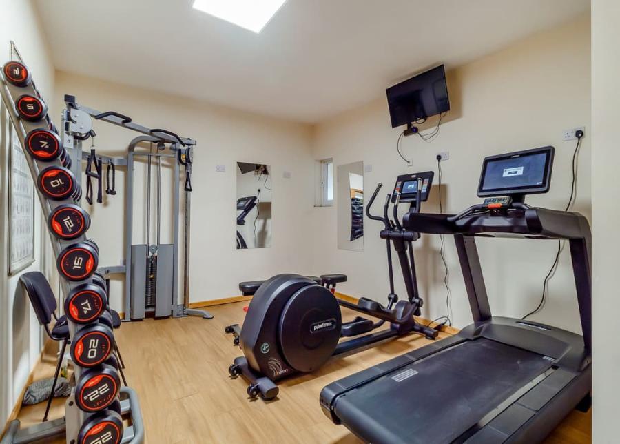 gym at castaways beach resort 