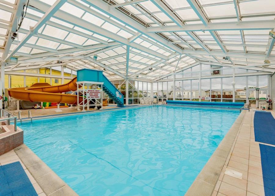 indoor pool at coastfields holiday village in lincolnshire