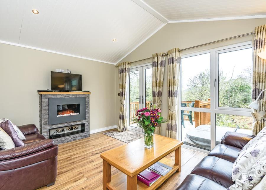 open plan living in a lodge at crake valley holiday park in the lake district