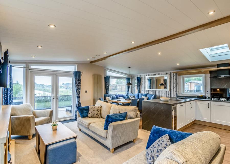 open plan lodge at hanworth country park