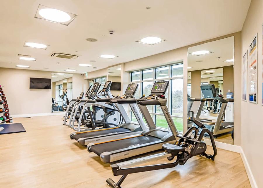 gym at keswick reach lodge retreat