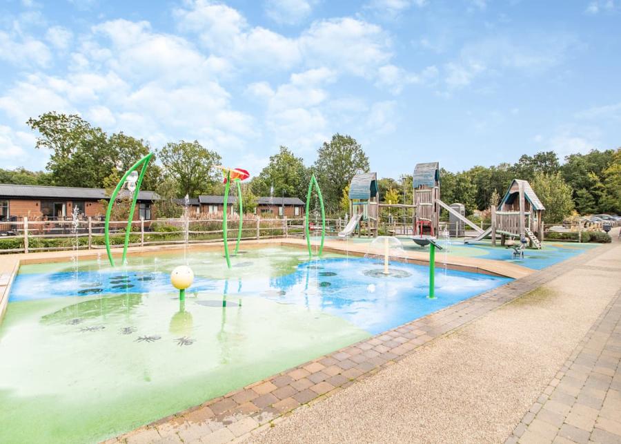 splash pad at norfolk woods resort and spa in kings lynn