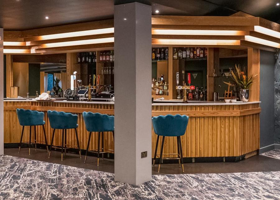 bar at park hall resort and spa in lancashire, preston