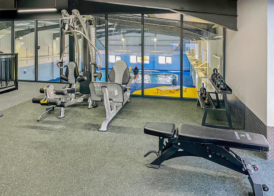 gym at riverside holiday park