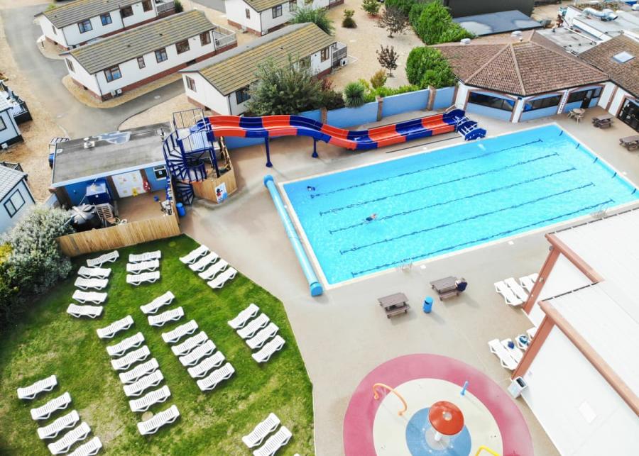 outdoor pool at searles leisure resort near hunstanton