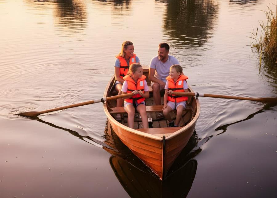 boating at seven lakes country park