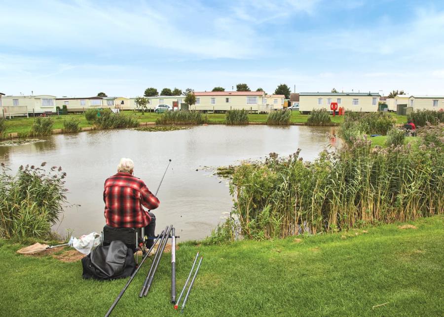 fishing at towervans caravan park skegness