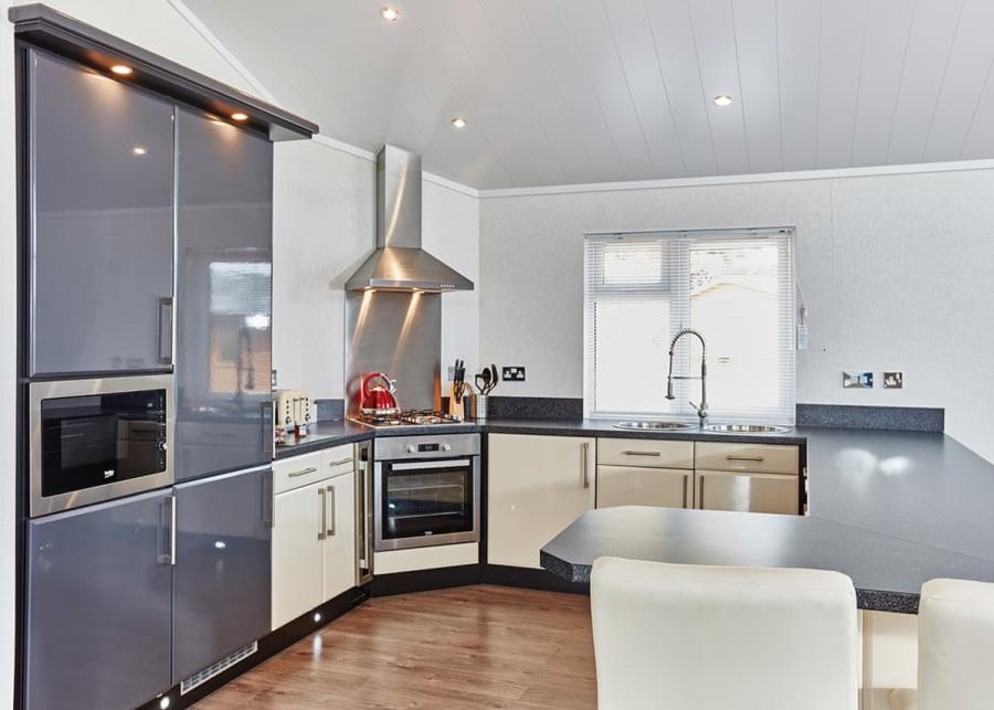 contemporary kitchen at waveney river centre 