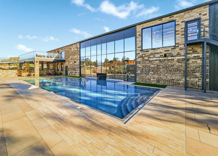 outdoor swimming pool at wild rose holiday park near appleby-in-westmorland