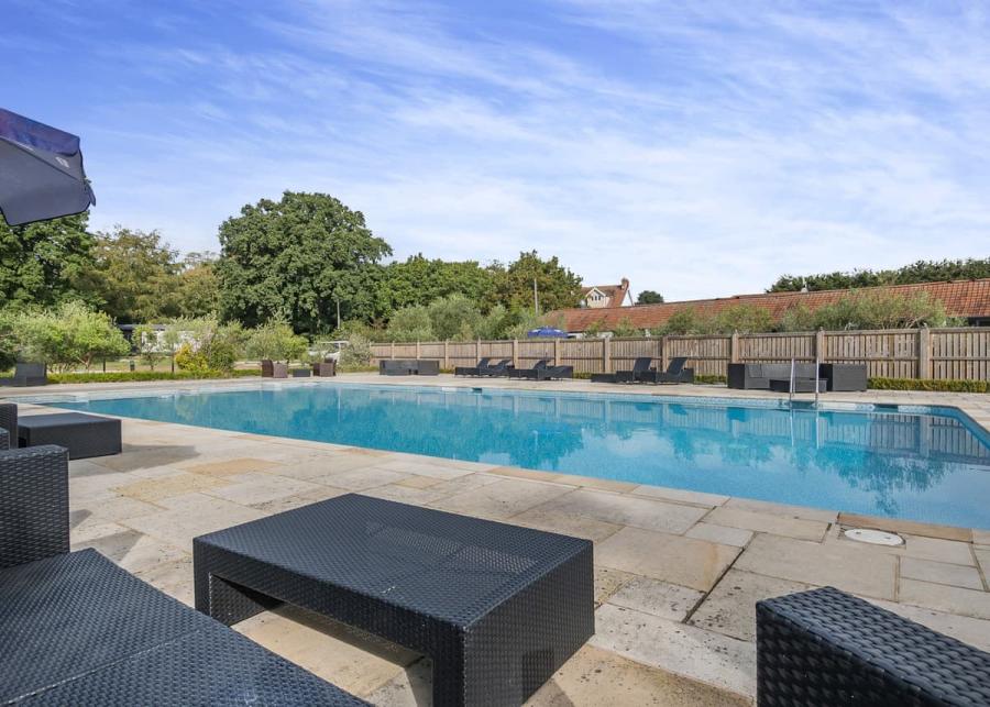 pool at alder country park in norfolk