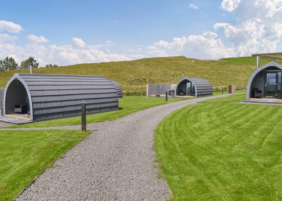 glamping pods at herding hill farm in northumberland