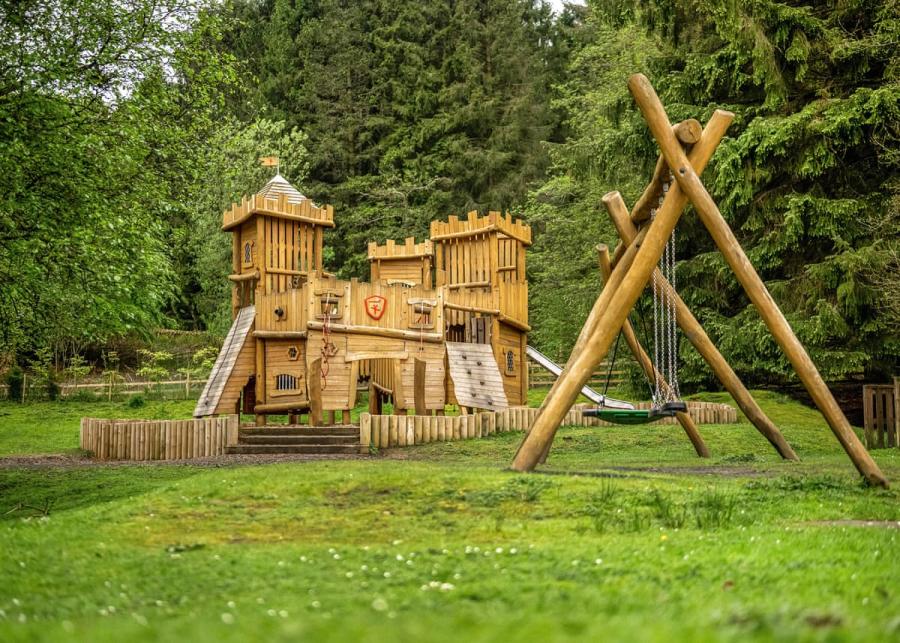 play area at kielder waterside holiday park 
