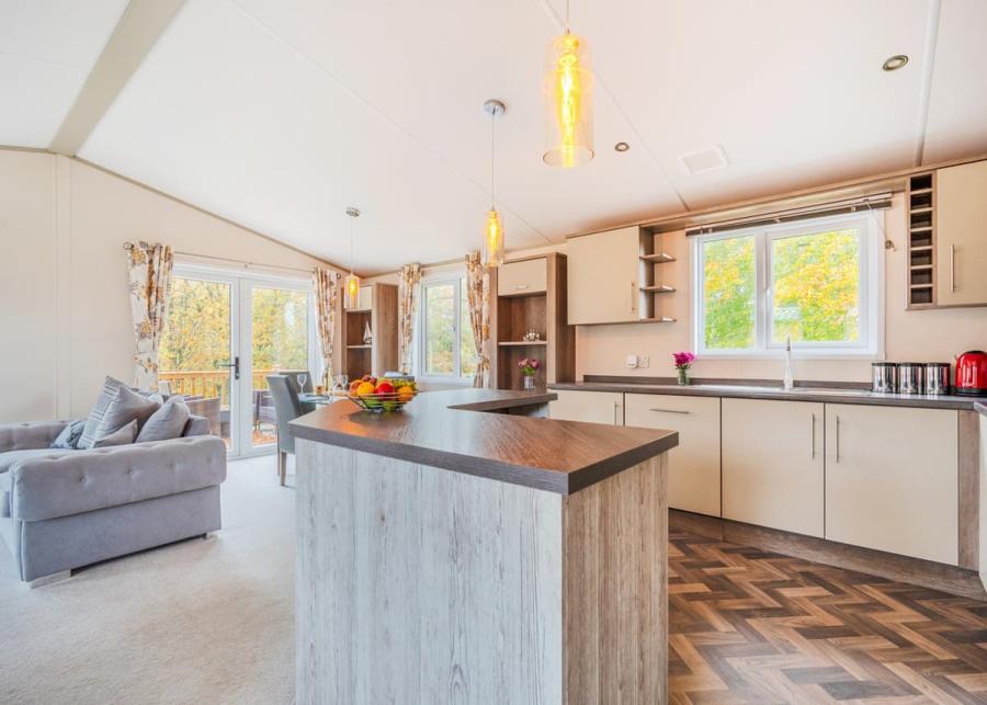 lodge interior mendip view at wookey hole