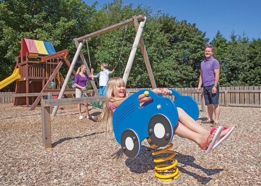 childrens play area at springhouse country park in hexham