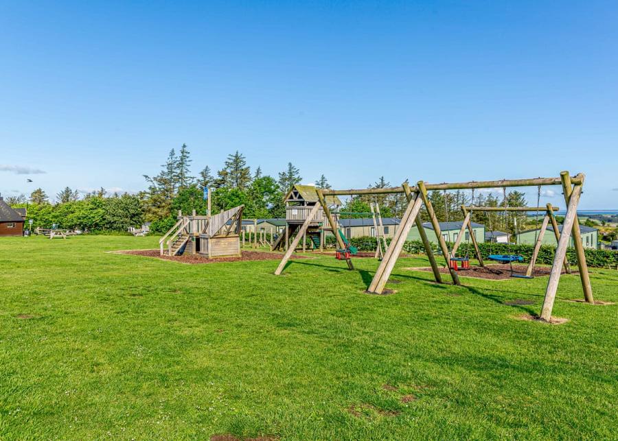 childrens play park waren caravan park northumberland