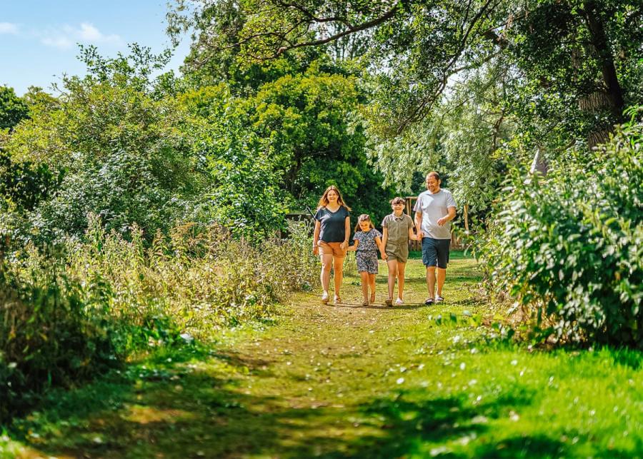 woodland walks at wooler riverside holiday park