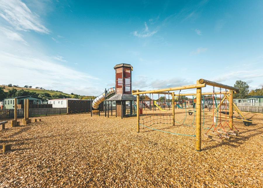 large play park at wooler riverside holiday park