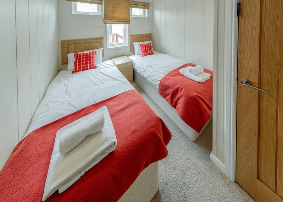 twin room at yaxham waters holiday park