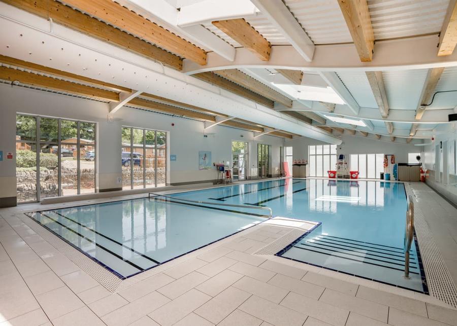 indoor pool at cheddar woods resort and spa in cheddar