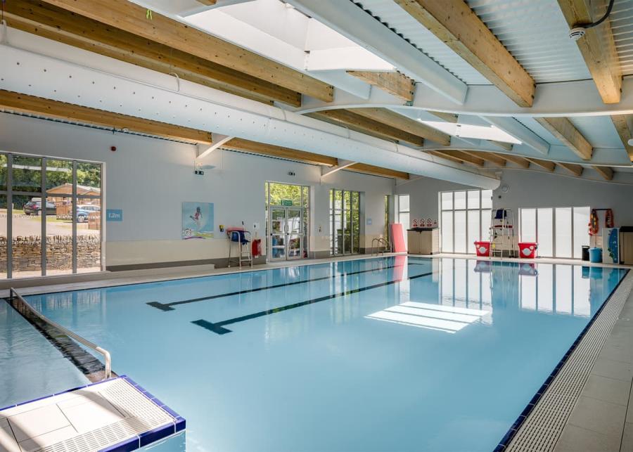 pool at cheddar woods resort and spa in somerset