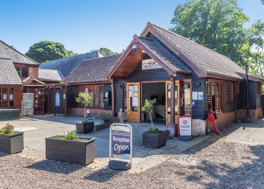 reception at cliff house holiday park near dunwich