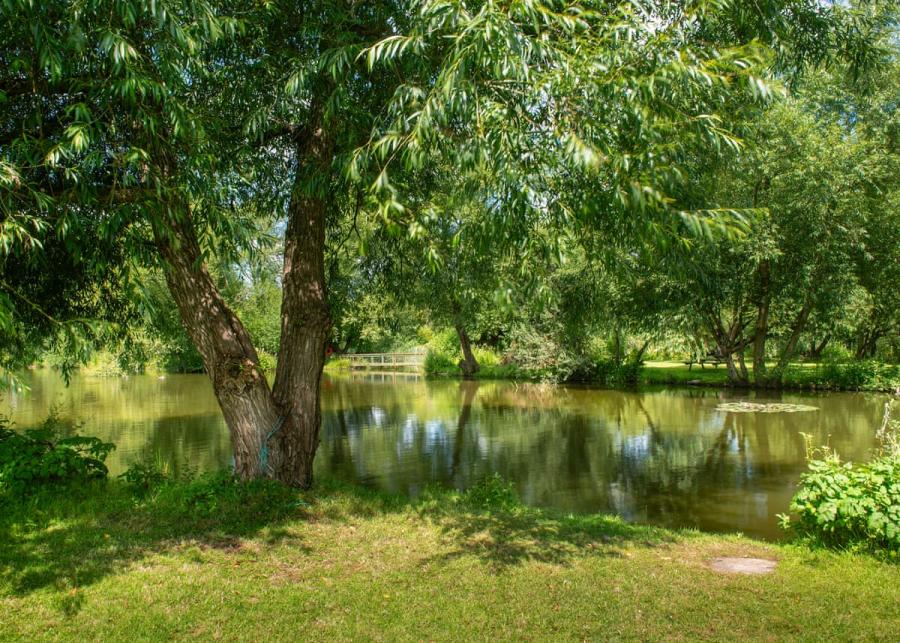 lake at fairwood lakes holiday park in westbury